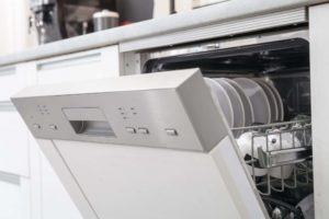 installing a replacement dishwasher
