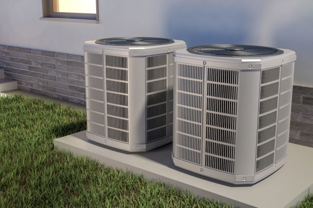 new air conditioning units outside home